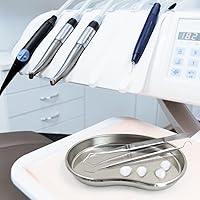 Vista 4 de 3 bandejas de riñón de acero inoxidable, cuenca de emisis de metal graduada, plato reutilizable en forma de frijol, bandeja de instrumentos