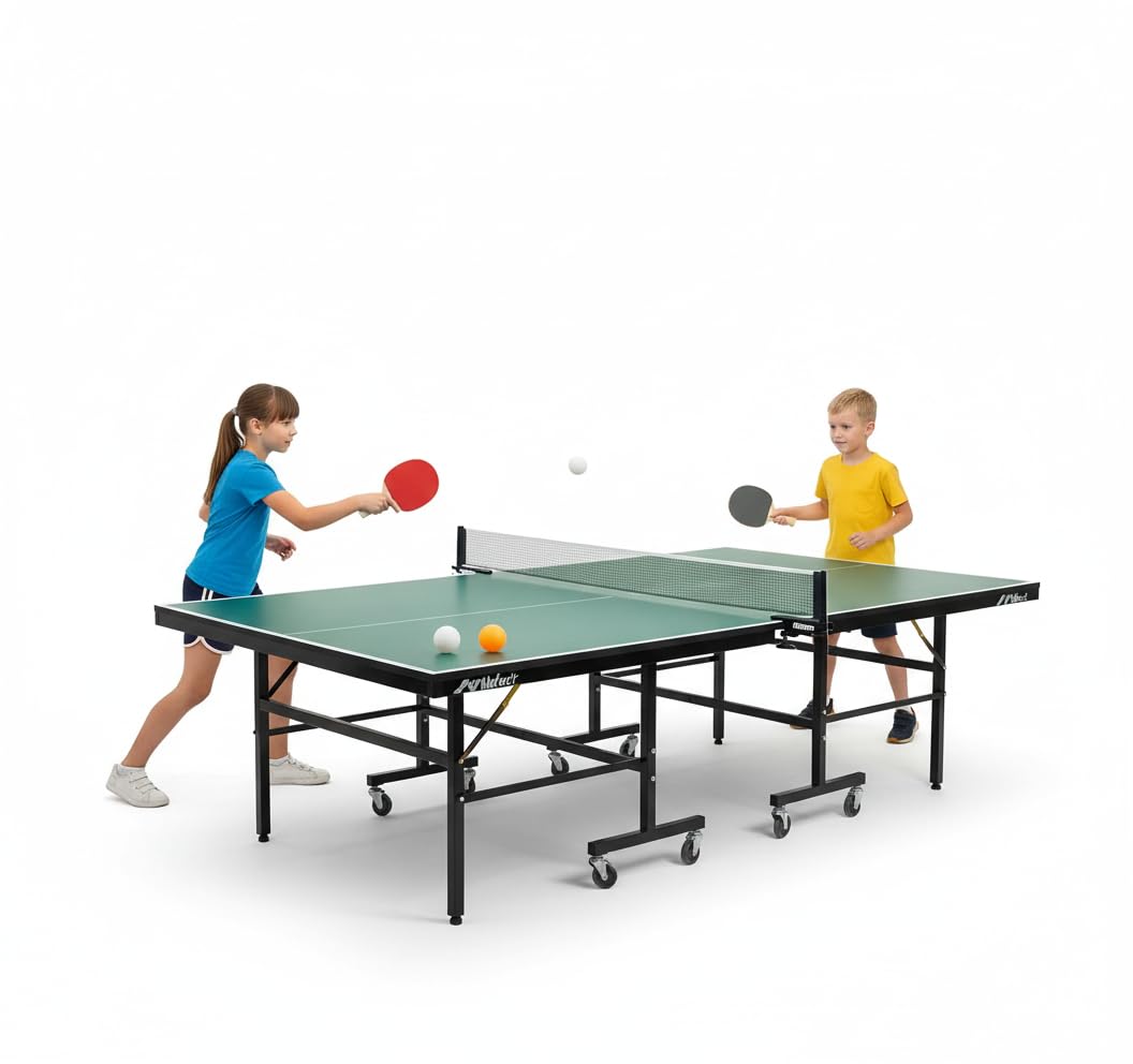 Table Tennis Set with 2 Paddles and 3 Balls, Professional Ping Pong Kit, Black and Red Rackets, Orange and White Balls Indoor Game-picture-14