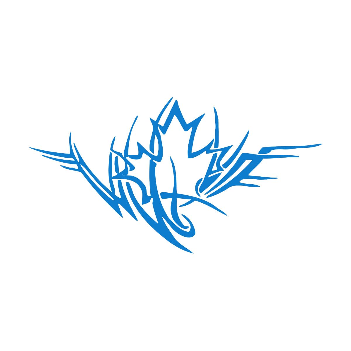 Maple Leaf Symbol Wall Stickers Home Decor Sofa Background Living Room Vinyl Decal Ornament Creative Removable Decals Large - 58x109cm