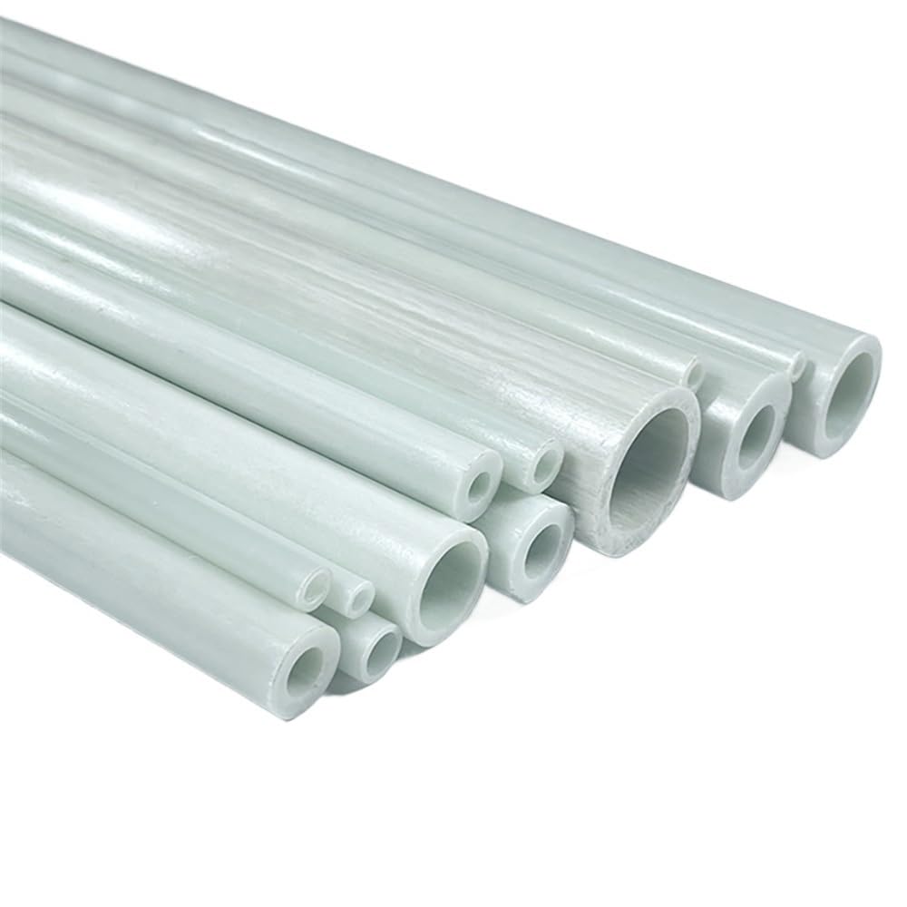 Tubos de fibra de vidrio, varillas huecas de fibra de vidrio, construcción ligera, diámetro exterior de 3 mm a 12 mm, 0,5 m de longitud