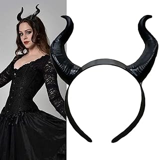 ASVNRES Dragon Devil Horns Headband Cosplay Horn Hair Hoop