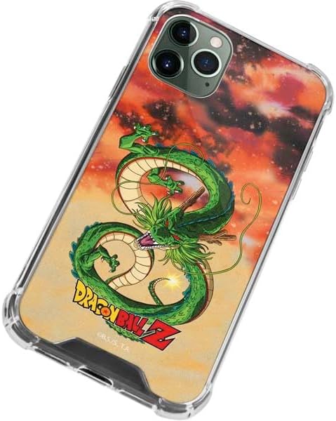 Skinit Clear Phone Case Compatible with iPhone 12 Pro - Officially Licensed Dragon Ball Z One Wish Shenron Design