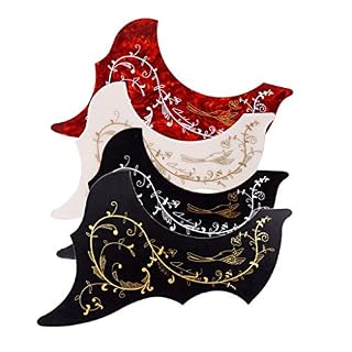 4pcs Guitare Pickguard Scratch Guard pour Guitare Acoustique 40/41 Pouces - Les Beatles, Paul McCartney, John Lennon, RIngo Starr, George Harrison