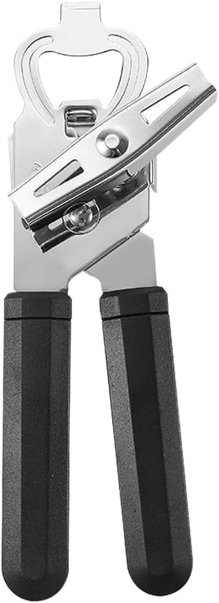 Stainless Steel Manual Can Opener - Handheld Bottle and Beer Top Remover - Ideal for Home Use