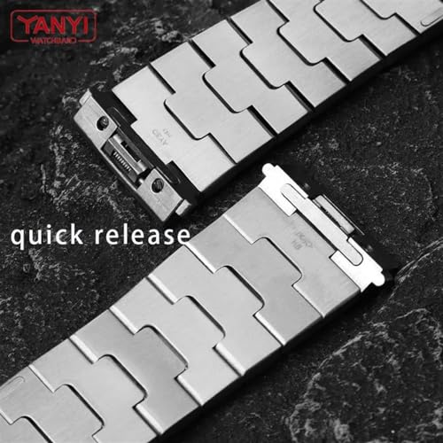 Bracelet acier robuste pour Cartier Santos WSSA0010 maillons massifs