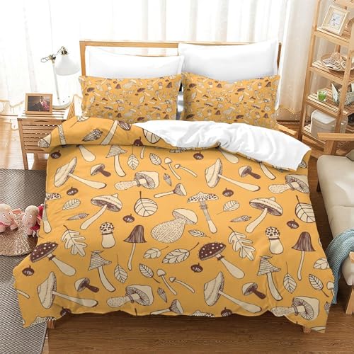 Housse de couette microfibre de qualité supérieure motif champignon - 3