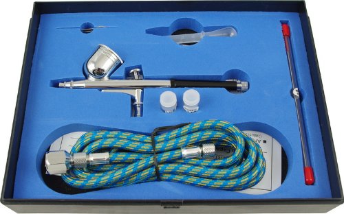 Kit Compressore Aerografo Professionale As186 Con Tre Pistole | Leroy
