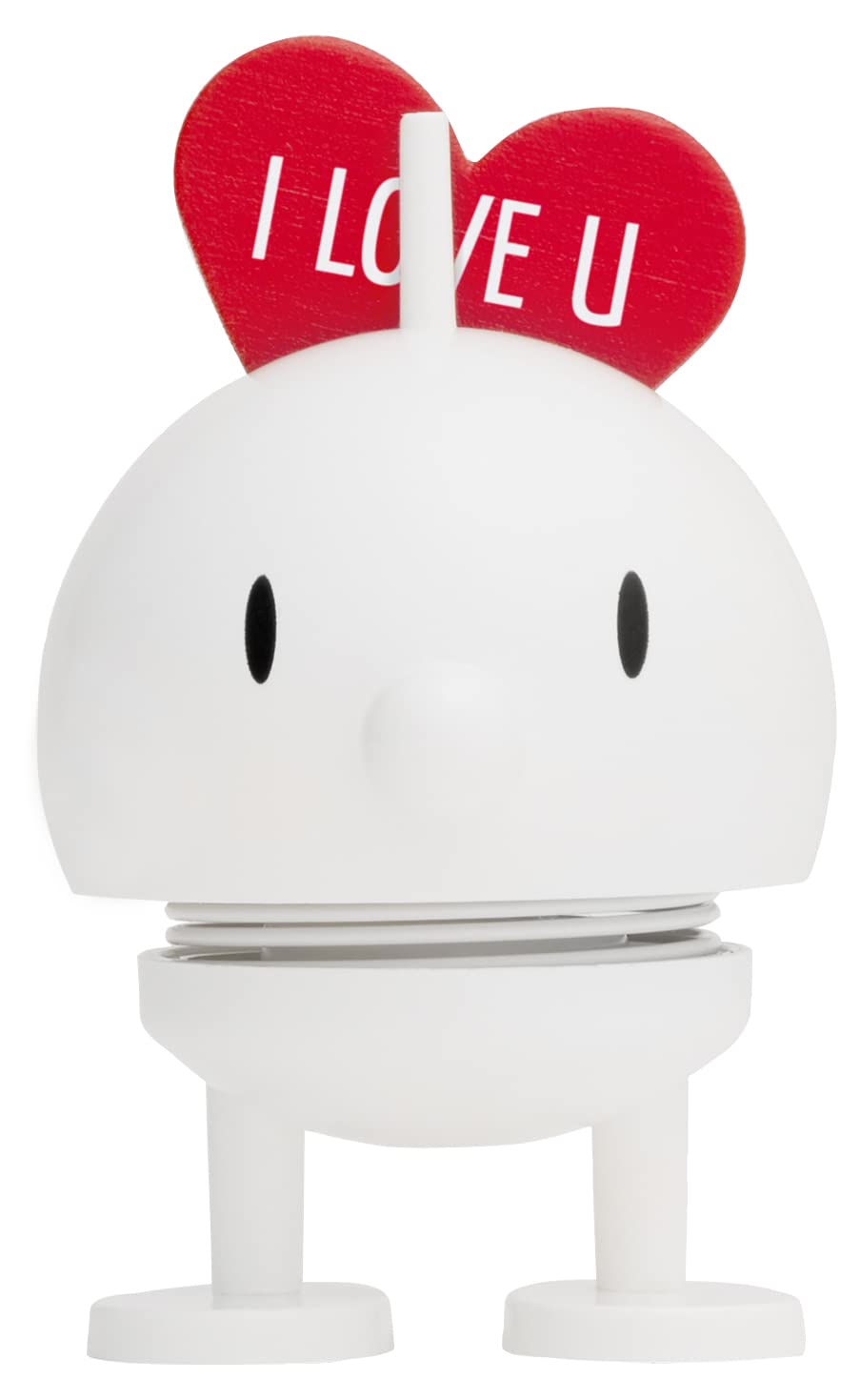 Hoptimist Love Bumble – Wobbly Figure Decoration with Heart Message – Scandinavian Desk and Office Ornament – Romantic Gift for Valentine’s Day