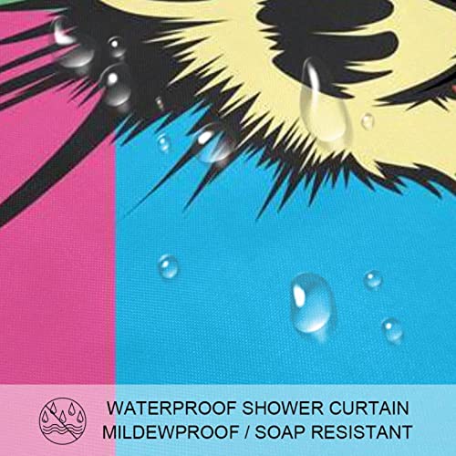 Rideau de douche motif chat grand format imperméable pour baignoire - 4