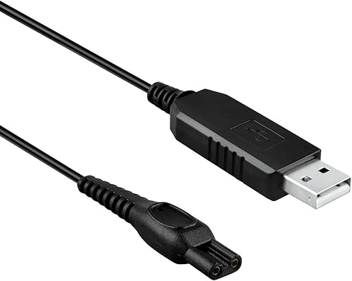 Marg 15 V USB Cable de alimentación para Philips cortapelos HC5440 80 HC7450 80