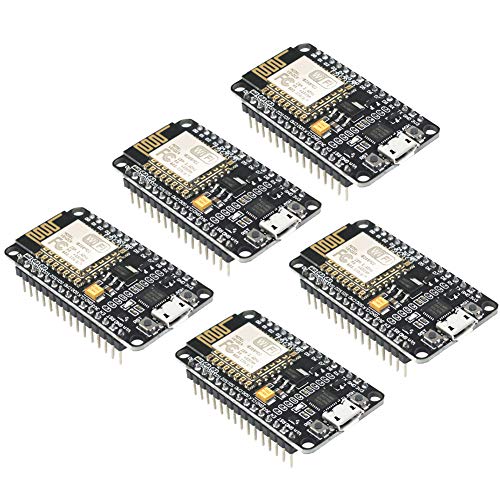 KeeYees Development Board WiFi WLAN Wireless Module for ESP8266 NodeMCU ESP-12E Compatible with Arduino (5pcs)