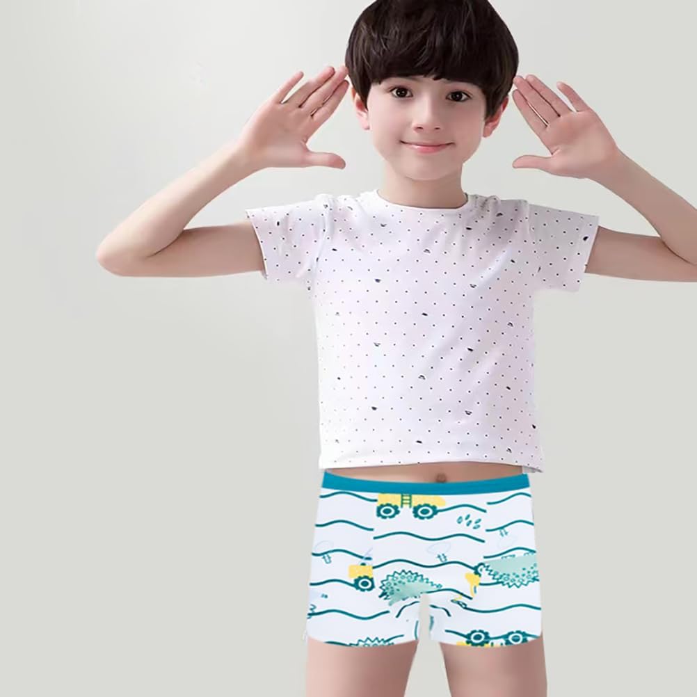 Boys Cotton Boxer Briefs Dinosaur Polar Bear Toddler Kids Underwear 12 Pack - Image 2