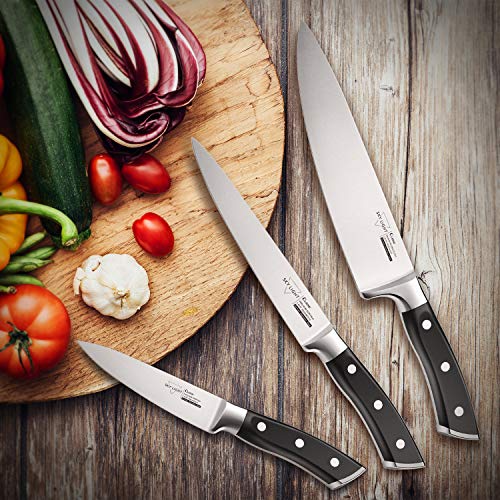 SKY LIGHT Kitchen Knives Set Chef knives Set - Chef Knife Utility Knife Paring Knife German High Carbon Stainless Steel Floged Blade Ergonomic Handle Cooks Knives