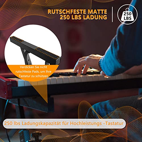 OUUTMEE Support de clavier à roulettes réglable en forme de Z avec rail coulissant facile à utiliser (Z-Form-BSZ01) - Les Beatles, Paul McCartney, John Lennon, RIngo Starr, George Harrison OUUTMEE Support de clavier à roulettes réglable en forme de Z avec rail coulissant facile à utiliser (Z-Form-BSZ01) – Image 5