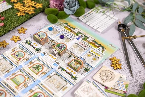 Gigamic - Les Jardins Suspendus - Un Jeu de stratégie Familial aux Multiples façons de marquer des Points - Un Jeu pour Toute la Famille - De 1 à 5 Joueurs - A partir de 10 Ans.