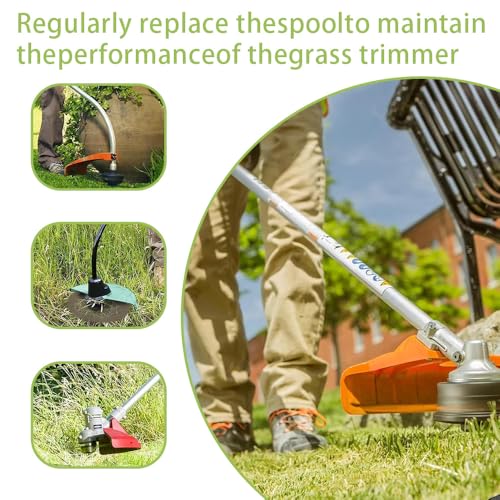 3pcs Ersatz Spulenabdeckungen für Rasentrimmer,Ersetzen Sie die Abdeckung,Ideales Ersatzteil für Ihre Rasenpflegeausrüstung, Kompatibel mit Bosch 18V - 26 und Universal Cutting 18V - 260