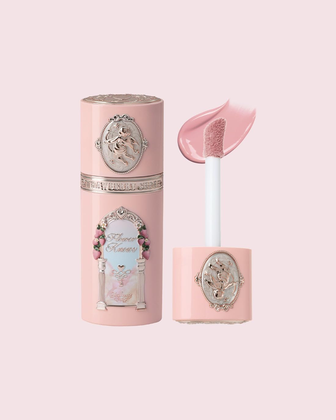 Flower Knows Strawberry Cupid All Day Glow Liquid Blush, Weightless and blendable for a natural, dewy flush all day (02 Coastal Rose, 7g)