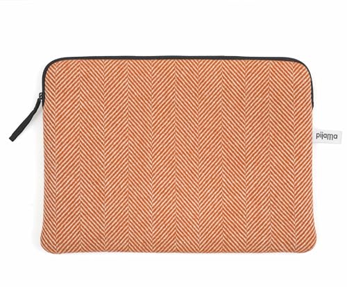 Funda para MacBook Pro 16 Air 15 Estuche Portátil Cremallera Macro Naranja
