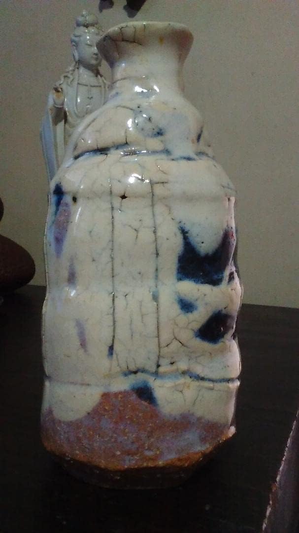 萩焼　永地博正　徳利　共箱・共布・未使用 萩焼 永地博正 徳利 共箱・共布・