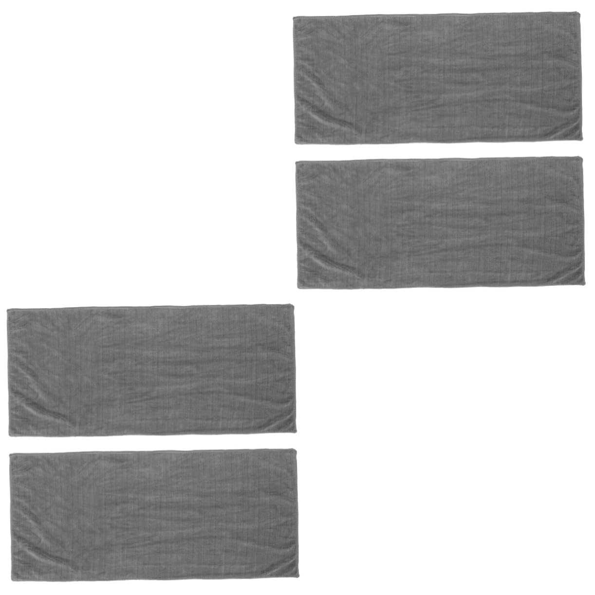 balacoo 2sets Fiber Sports Towel Comfortable Workout Towel Fast-Drying Gym Hiking Climbing Camping Supplies 2pcs*2