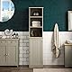 Bath Vida Hoch- & Midischränke fürs Bad, Mitteldichte Holzfaserplatte, Grau, Standard, Grey Bathroom Cabinet with Shelf