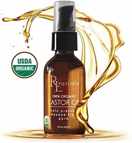 Organic Castor Oil for Hair Growth - Eyelash Growth Serum, Natural Hair Regrowth - Best for Hair Loss Treatment for Eyebrows, Lashes, Healthy Scalp, Reduces Frizz and Moisturizes Dry Hair, Coldpressed