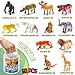 60 Piece Mini Zoo Animal Toy with Gift Box, Realistic Small Plastic Animal Figure Sensory Bins, Jungle Party Favors, Cupcake Topper, School Education, Birthday Gifts for Kids Toddlers