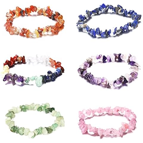 6PCS 7 Chakra Natural Gemstone Bracelets Cover