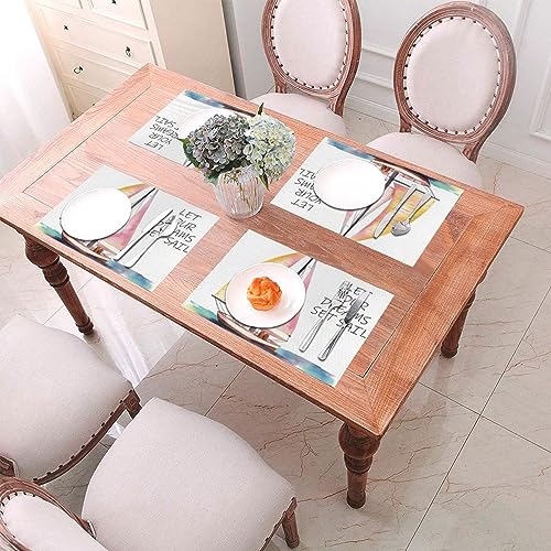 Sets de table imprimés lavables et durables pour décoration de cuisine - 3