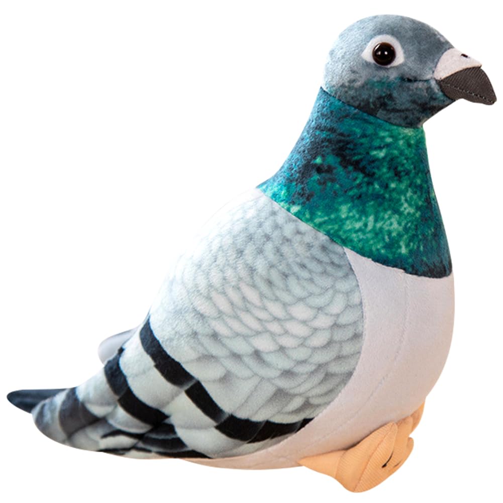 HATFRYF Plush Pigeon, Realistic Stuffed Animal Plush Pigeon, Cute Soft Lifelike Pigeon Toy, Home Decoration Animal Toys