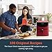 COSORI (100 Recipes, Rack & 4 Skewers) 1500W Electric Hot Air Fryers Oven Oilless Cooker, 11 Presets, Preheat & Shake Reminder, LED Touch Digital Screen, Nonstick Basket, 3.7QT, 3.7 QT-Burgundy Red