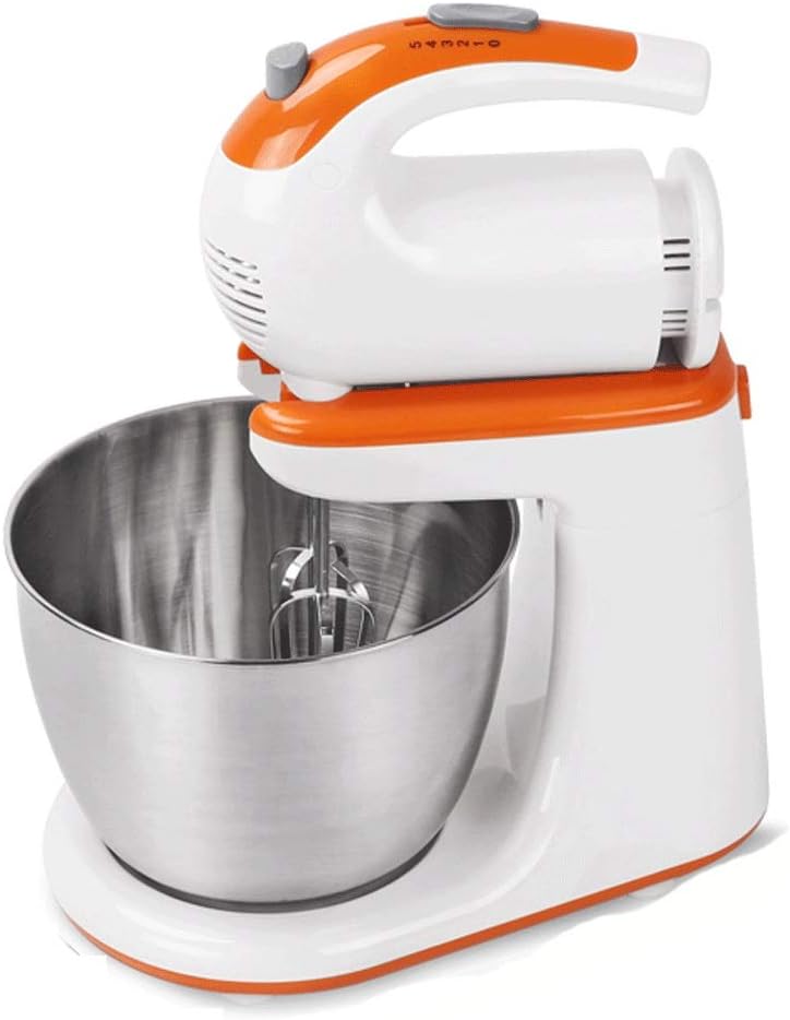 Desktop Handheld Dual-use 300W High-Power Pure Copper Motor Stirrer, 5-Speed Adjustment with 3L Stainless Steel Basin Baking Kitchenware