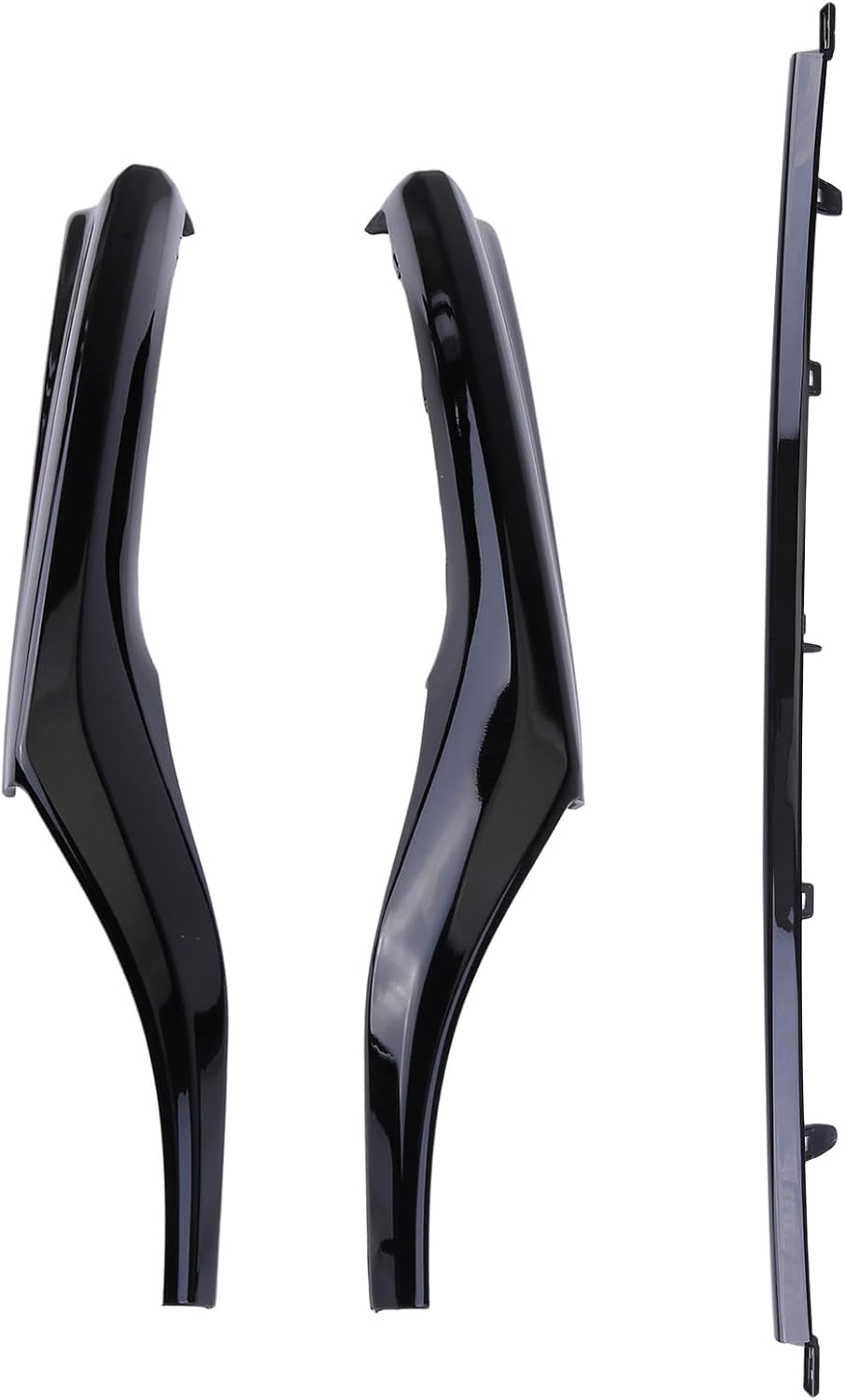 Front Lower Bumper Molding Trim Front Right & Left Side Fit for Camry SE XSE 2021 2022 Front Bumper Center Cover Molding Glossy Black 53122-06130 5312206130 Lower Grille Molding Trim