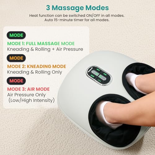 Nekteck Shiatsu Foot Massager with Heat for Neuropathy Plant