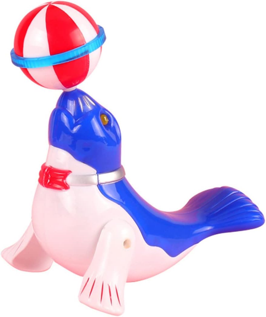 BESTonZON Cartoon Sea Lion Toy Electric Light-up Educational Plaything for Boy Girl Fun Dancing Sea Animal with Ball for Boy Girl's Day Gift Batteries Not Included