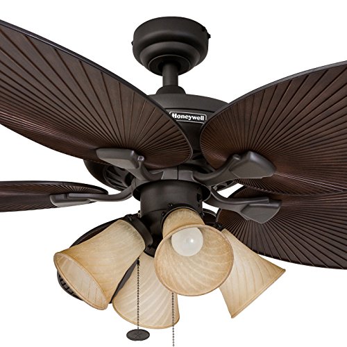 Honeywell-Ceiling-Fans-Palm-Island-52-Inch-Ceiling-Fan-With-Light-IndoorOutdoor-Ceiling-Fan-with-Pull-Chain-Tropical-LED-Tri-Mount-5-Palm-Leaf-Blade-Design-ETL-Damp-Rated-Bronze-50203-01 Honeywell Ceiling Fans Palm Island 52 Inch Ceiling Fan With Light IndoorOutdoor Ceiling Fan with Pull Chain Tropical LED Tri Mount 5 Palm Leaf Blade Design ETL Damp Rated Bronze 50203 01
