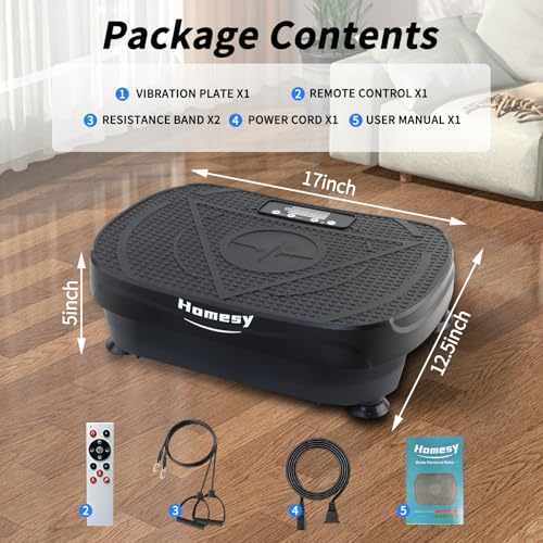 Homesy Vibration Plate – 200W Single-Motor Plate with Preset Programs — view 8