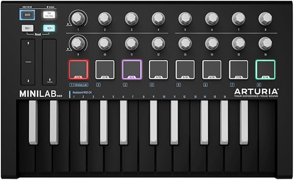 Arturia MiniLab MkII Inverted Controller MIDI portatile