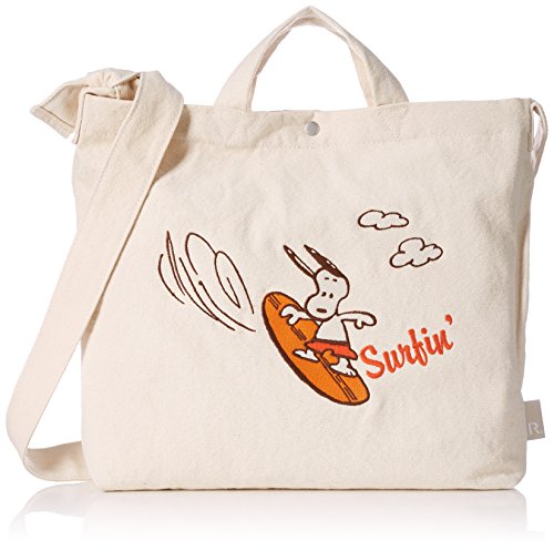 [ルートート] トートバッグ SC. ト-ル2Way シシュウ PEANUTS 3U 4989 SNOOPY 2018Peanuts Worldwide LLC Surf
