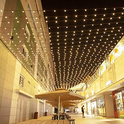 ZOTOYI LED Outdoor String Lights Mains Powered, 50Ft Waterproof IP65 Garden String Lights, 25+2 G40 Globe Bulbs(2 Spare), Shatterproof Festoon Lights for Outside Bistro Backyard Party Cafe