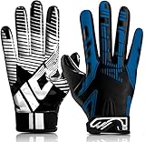 RID CHEN Football Gloves 2.0 Adult Football Receiver Gloves,Tacky Grip Skin Tight Adult Football Glo