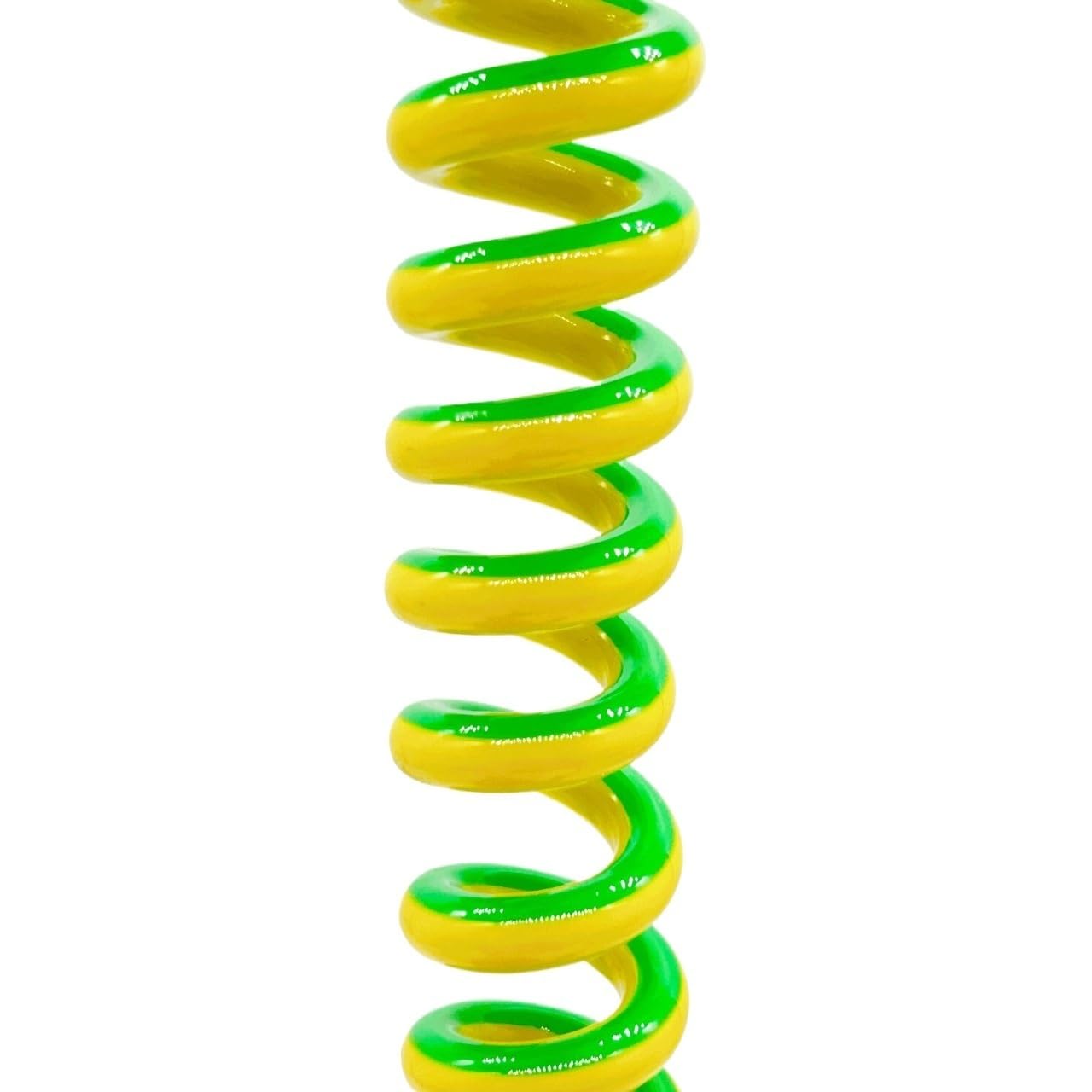 Spiralny, elastyczny, wielordzeniowy kabel Przemysłowy kabel uziemiający 5AWG 16 mm2, 1-żyłowy, żółto-zielony, spiralny, rozciągnięty 1-10 metrów(Stretch 5 Meters)