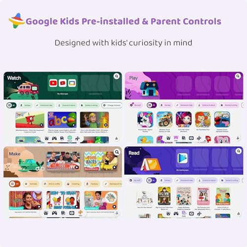 Image of COLORROOM 2026 Upgraded Android 15 Tablet, 10inch Kids Tablet, Octa-core CPU, 10GB+64GB+1TB Expand Tablets for Kids with Kids Space, Parental Control, 6000mAh Big Battery,Touchscreen Tableta (Purple)