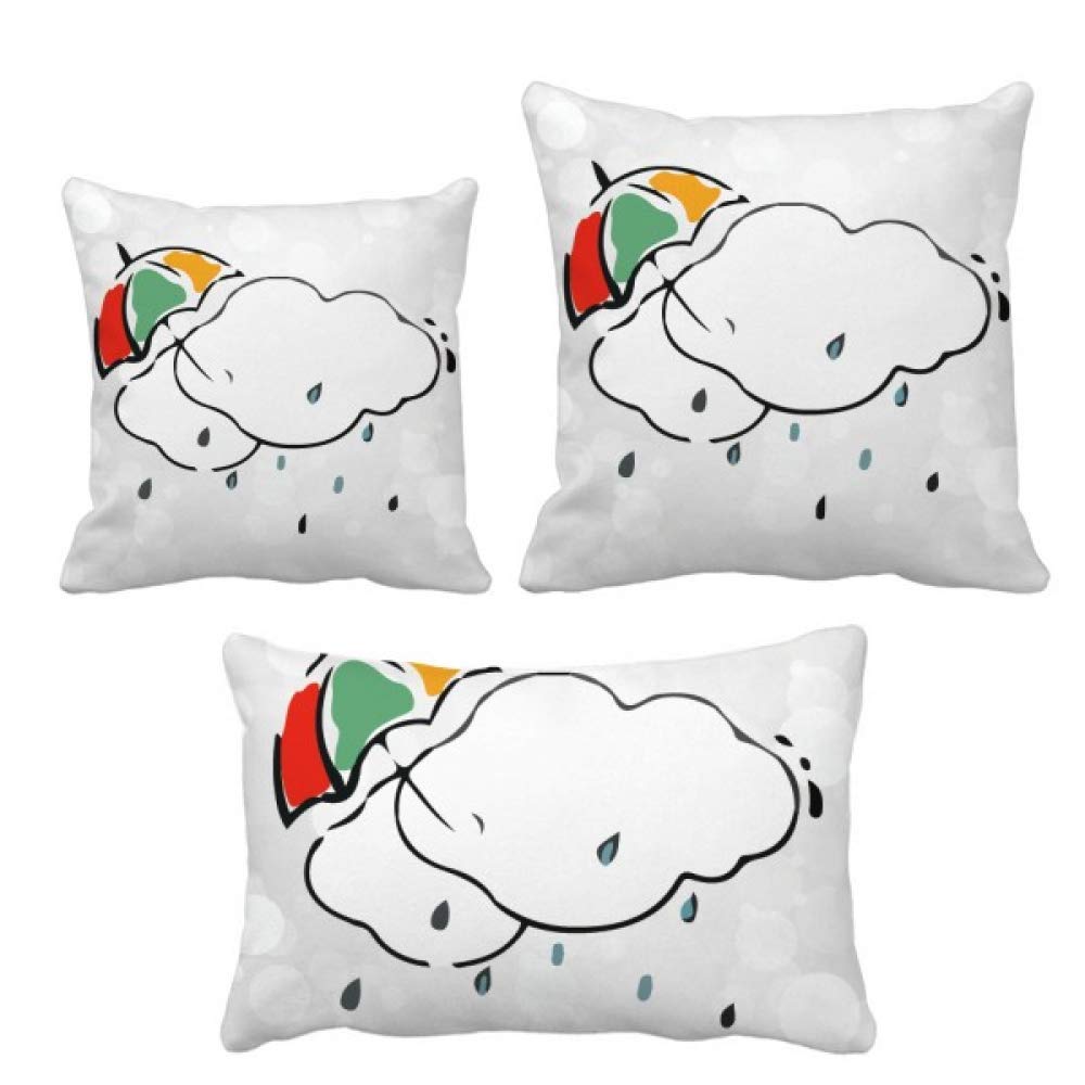 Housse de coussin ombrelle et nuage pour la déco du canapé