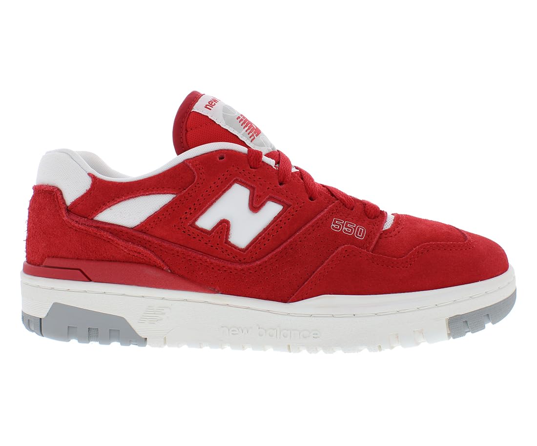 New Balance Tenis con Cordones 574 V1 para niños, Rojo/Blanco