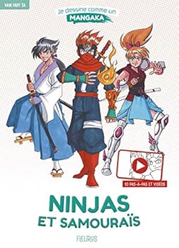 Paperback Je dessine comme un mangaka - Ninjas et samouraïs [French] Book