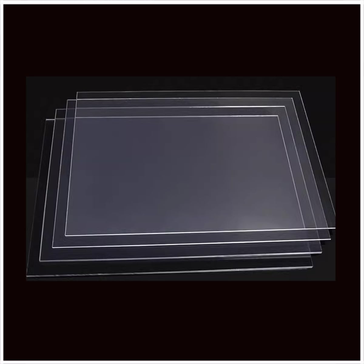 Przezroczyste arkusze akrylowe, Przezroczyste arkusze PCV w wielu rozmiarach(A4 297mmx210mmx2mm(2pcs))