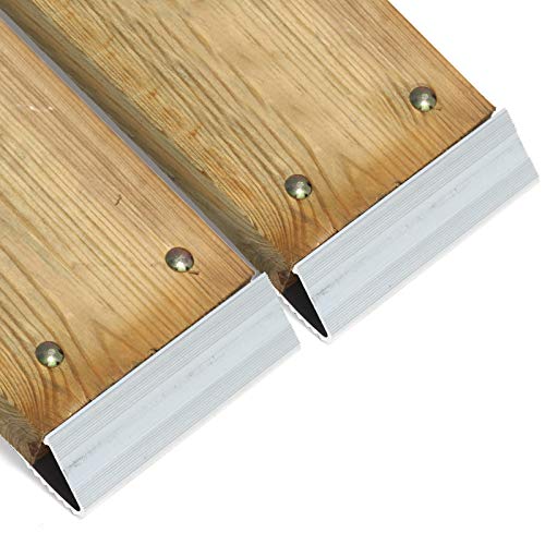 Red Hound Auto Compatible With Ramp Aluminum Truck Bottom End Kit With Hardware Loading Atv Mower Motorcycle 8 Inches Wide 2 Pieces #TOP1