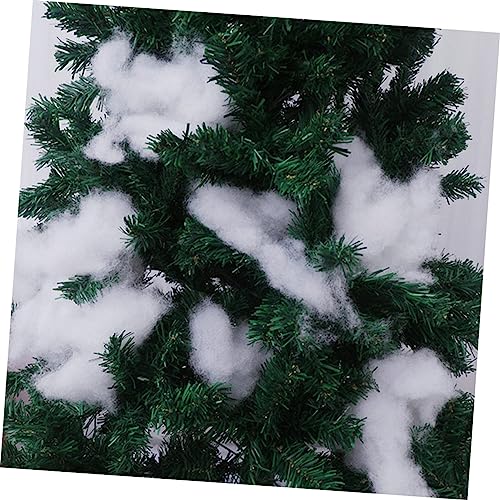 Zerodeko 2 Conjuntos De Estofamento De Neve Artificial Guarnição Piso Decoração Algodão Neve Decoraç