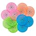 Juvale Mini Flying Discs - 12-Pack Halloween Glow in The Dark Miniature Frisbee, Scary Eyeball Design, Outdoor Toys, Gifts, Party Supplies Favors, 4 Assorted Colors, 3.9 Inches in Diameter